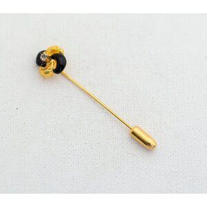 Vintage Golden and Black Wind Vane Stick Pin - A3